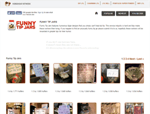 Tablet Screenshot of funnytipjars.com